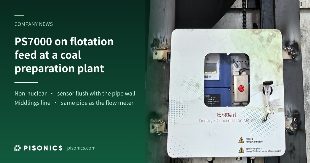 PS7000 Enters Service on the Flotation Feed at a Coal Preparation Plant