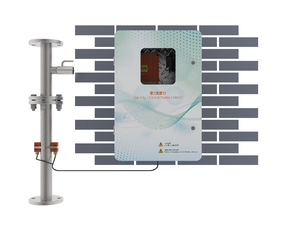 Acoustic impedance slurry concentration meter in metallurgical mineral processing applications